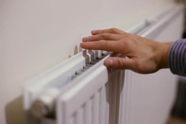 A radiator at a home in north London.