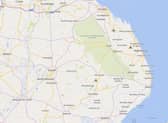 The Environment Agency's flood alert map.