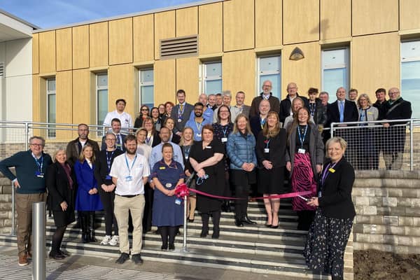 Skegness CDC ribbon cutting, led by Professor Karen Dunderdale, Lincolnshire Community and Hospitals Group Chief Executive.