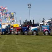 Trucks on show at Truckfest.