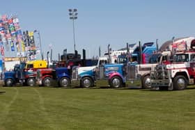 Trucks on show at Truckfest.