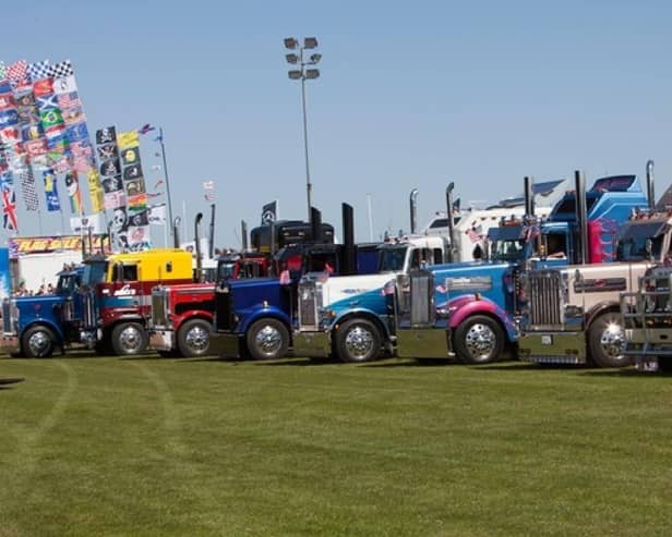 Trucks on show at Truckfest.