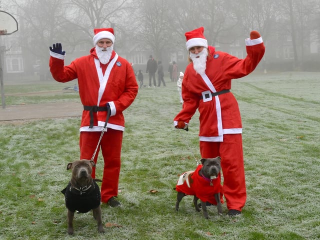 Matthew Wiles and Maija Garkalne with dogs Cooper and Roxy.
