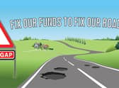 £12 million has been cut from the roads maintenance budget