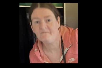An image released by officers investigating an alleged assault on board a train between Skegness and Boston.