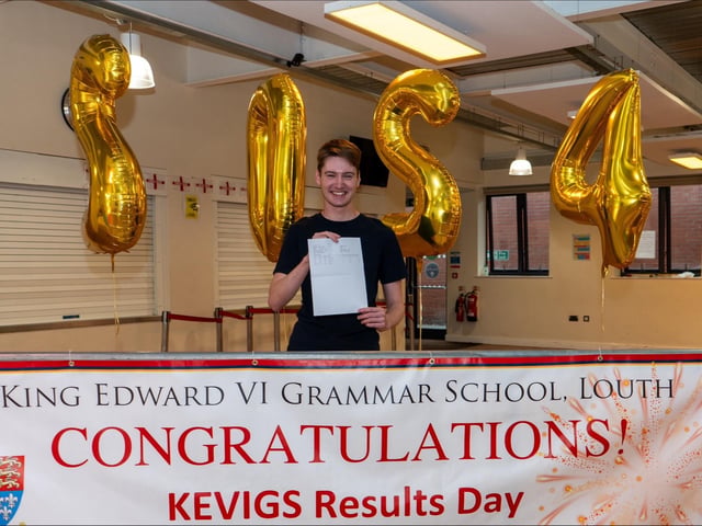 Students celebrating their A-level results