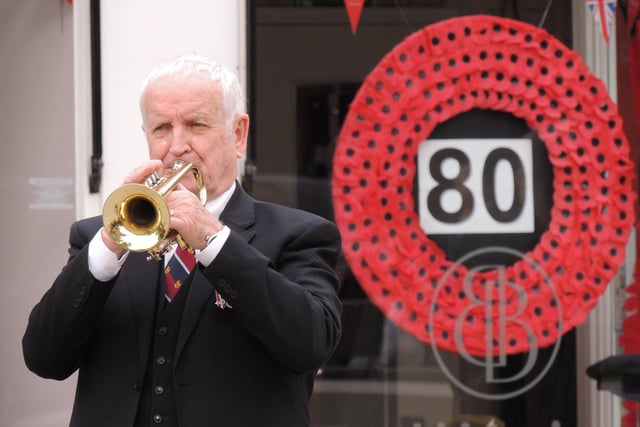 The Last Post played for the morning commemoration in Sleaford.