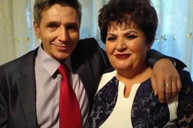 Alexandra Melei with his wife, who was by his side when he died.