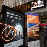 The ECDP team have been talking to passengers at King's Cross about upcoming disruption caused by upgade work to the East Coast Main Line. Photo: Network Rail