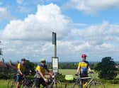 Left to right Gainsborough Aegir Cycling Club members Trevor Halstead, Ken Phillips and Geoff Garner at Fillingham. Picture by Daniel Nicholson.