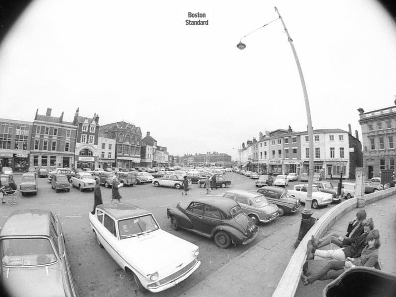More vintage motors on show in Boston's Market Place.