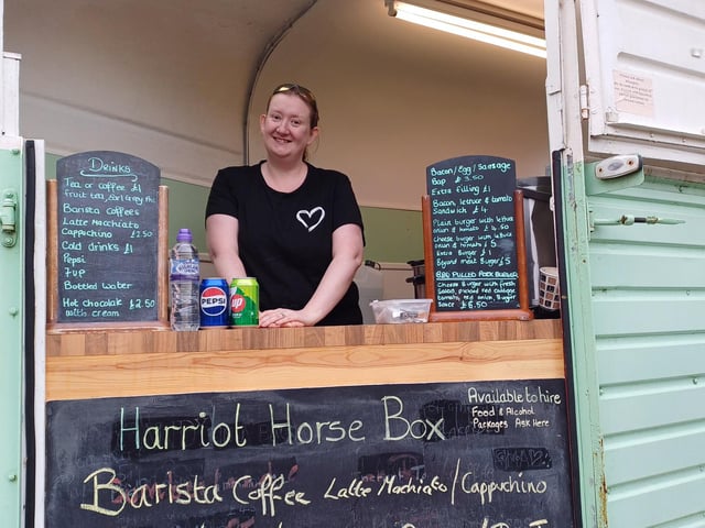 Nicky Brooksbank kept market visitors refreshed