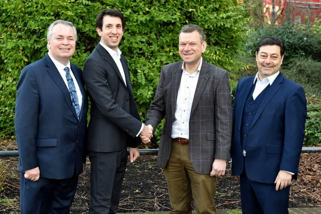 L-R: Mark Hilton - ALG, Panos Michaelides - ALG, Damon Brain - Duncan & Toplis, Amilios Costa - Duncan & Toplis