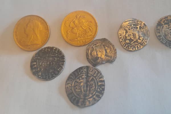 The coins found in Sutton on Sea.