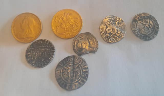 The coins found in Sutton on Sea.