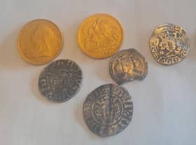 The coins found in Sutton on Sea.