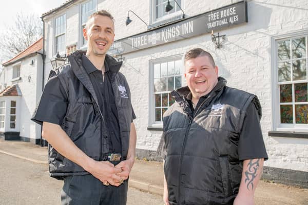 Martin Forward and John Budworth. New owners of the Three King's Inn.