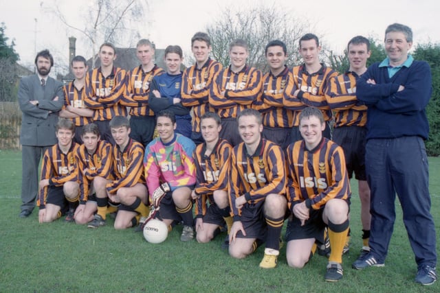 Members of Boston Grammar School's U19 team, who were through to the last 16 of the English Schools' FA Under-19 Trophy. The team beat Park High, from Kings Lynn, to book their place in the third round of the national knockout competition.
