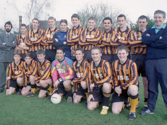Members of Boston Grammar School's U19 team, who were through to the last 16 of the English Schools' FA Under-19 Trophy. The team beat Park High, from Kings Lynn, to book their place in the third round of the national knockout competition.