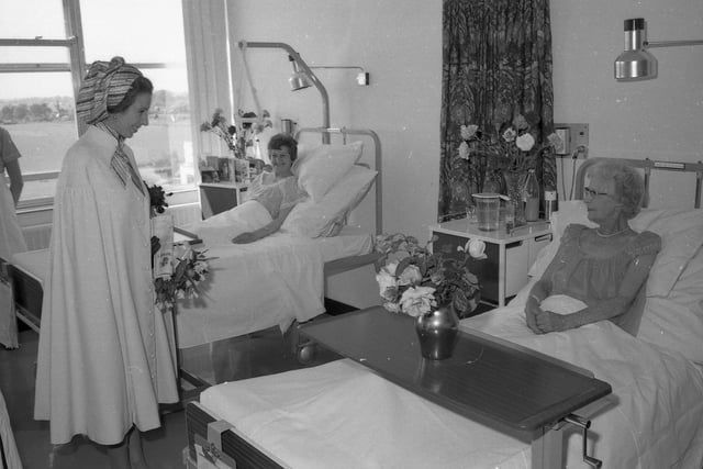 Areas of the hospital visited included the medical wards, the children's ward, the surgical wards, and the 'Geriatric Day Unit'.