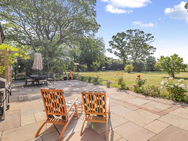 The patio.