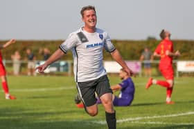 Jordan Smith - equaliser at Staveley provided Louth some temporary joy.
