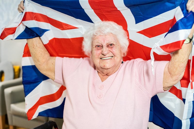 Resident Jean Segar, aged 91, will be cheering on the UK's Mae Muller