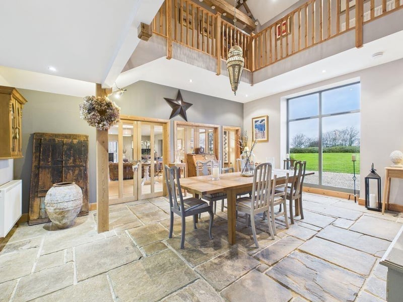 The entrance hall/dining room.