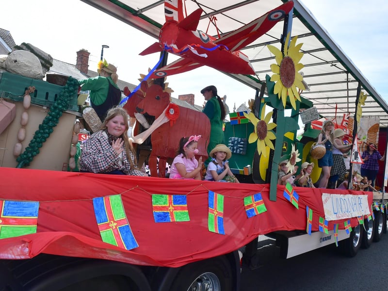 The colourful parade in action on Sunday, August 9.