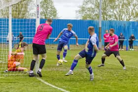 Jordan Nuttell gave Boston Town a 1-0 lead - photo (c) Steve Davies