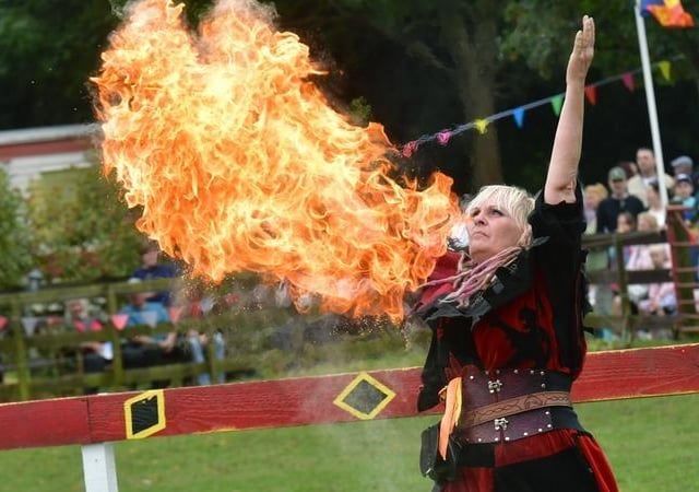Manager Terena Bolam breathing fire.