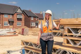 Olivia Riley is Chestnut Homes' only female site manager. Image: Chestnut Homes