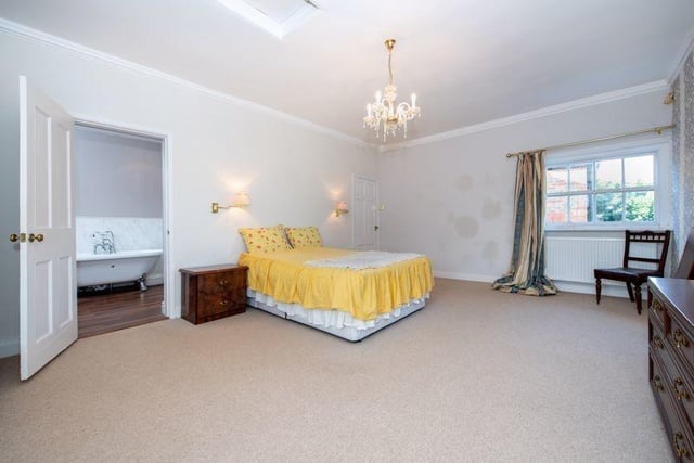 One of the bedrooms with en suite facilities.