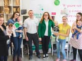 James and Zoe Reddin, centre, teach First Aid to children and parents