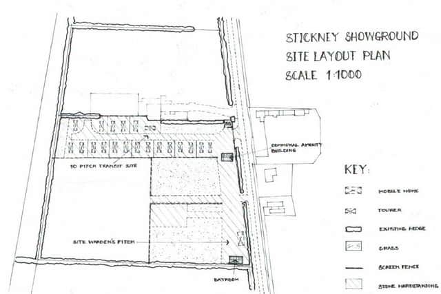 The proposed site plan.