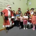 Fourteen children enjoyed a Christmas break at the children's centre - and met Santa and received gifts thanks to local generosity.