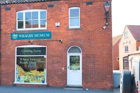 Wragby's pop-up museum in an unused shop unit.