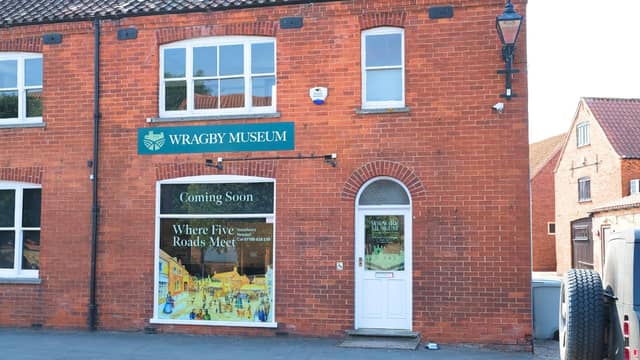 Wragby's pop-up museum in an unused shop unit.