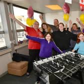 At the launch of the new youth centre, from left: Isabella Coleman 11, Charlie Coleman 15, Rebekah Gibb, 9. Back L-R Stacy Gibb, Hannah Gibb, 13, Phil Gibb, Suzi Coleman, Jean Shapcott. Photo: D.R.Dawson Photography