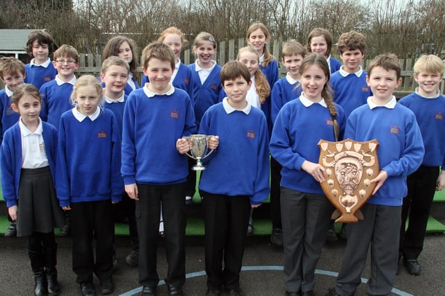 Musicians from All Saints Primary School Grasby were among the trophy winners at the North Lincolnshire Music and Drama Festival in Brigg 10 years ago.
