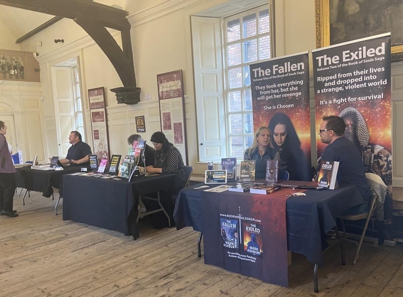 Some of the author stands at Boston Book Festival on the Saturday.
