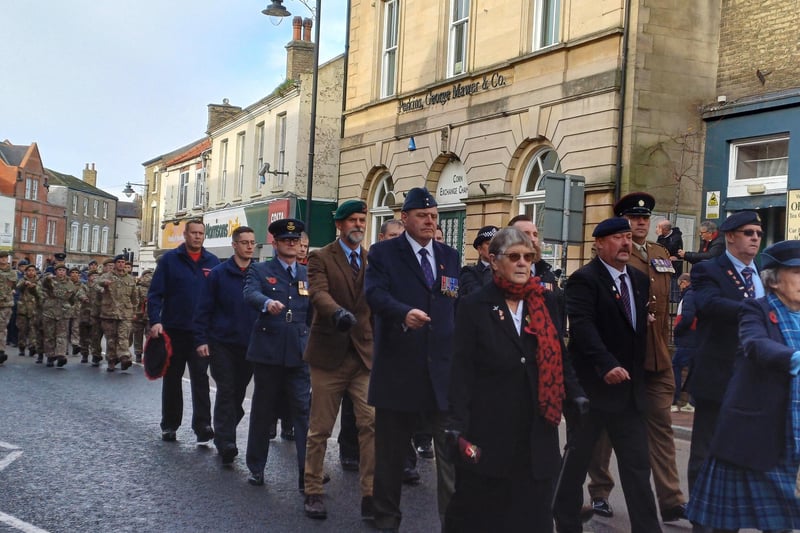 Members of the Tealby and Market Rasen Branch of The Royal British Legion