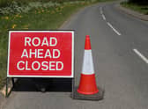 Road Closed signs. Tuesday May 12th 2020