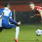 Tom Shaw in action for Alfreton Town during his playing days.