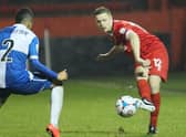Tom Shaw in action for Alfreton Town during his playing days.