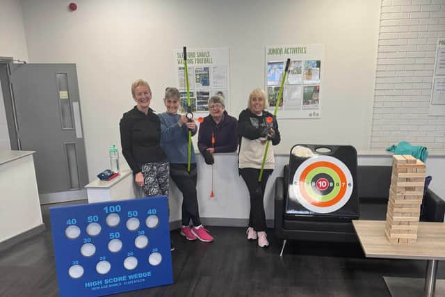 Members of the Better Gym Sleaford Senior Club check out the new equipment.