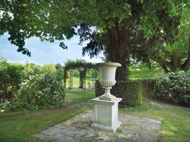 A sculpture in the grounds.