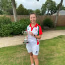 Chelsea Spencer after a recent bowls win