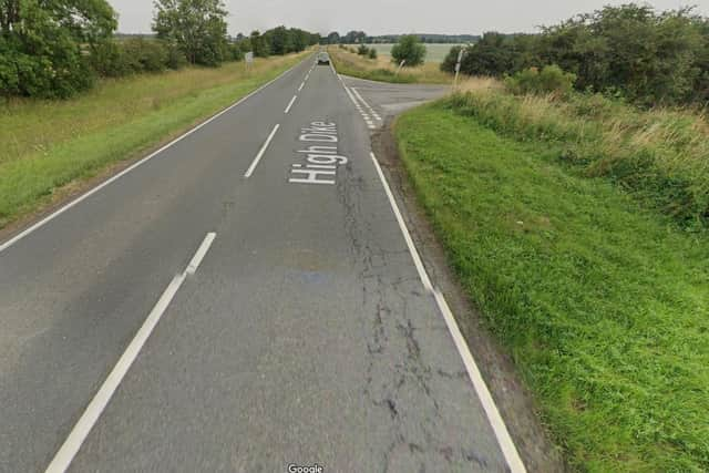 Highways engineers are to repair the edges of the B6403 High Dike south of Byards Leap. Photo: Google