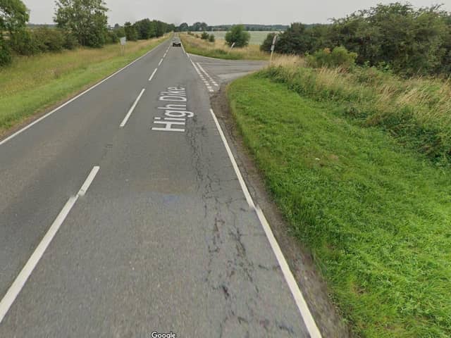 Highways engineers are to repair the edges of the B6403 High Dike south of Byards Leap. Photo: Google